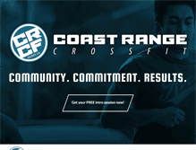 Tablet Screenshot of coastrangecrossfit.com